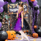 1-10T Kid Girl Sleeping Spell Witch Glowing Princess Halloween Dresses