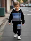 New Handsome Comfortable Casual Fashion Simple Hooded Sweater Trousers Suit