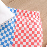 Independent Day Baby Girl Summer Sleeveless Suspender Flared 2 Pcs/Set