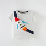 Kid Baby Boy Summer Short Sleeve Casual Breathable Soft Skin-friendly T-shirt Top