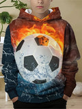 2-12T Kid Boys Long-sleeved Ball Print Leisure Sports Suit 2 Pcs Set