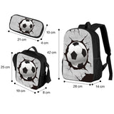 Kid Student Schoolbag Animal Meal Pencil Backpack 3 pcs/Set