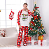 Family Matching Parent-child Loungewear Christmas Stitching Pajamas