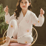 Kid Girl Suit Cartoon Cute  Loungewear Spring Pajamas