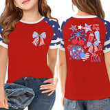 Kid Boy Girl USA Independence Day 250th Anniversary Loose Casual T-shirt Top
