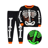 1-8T Kid Baby Boy Halloween Luminous Pajamas Suits 2 Pcs Set