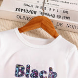 1-8Y Kid Girls Fashionable Foreign Summer Suit 2 Pcs Set