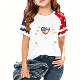 Kid Boy Girl USA Independence Day 250th Anniversary Casual  Loose T-Shirt Top