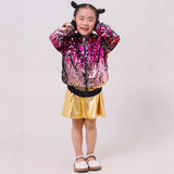 1-14T Kid Baby Girls Sequined Trendy Fashion Coats Jackets