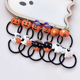 Cute Halloween Pumpkin Ghost Kids Hair Band Rubber Band Girl Headrope Headgear Set