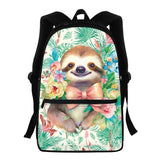 Kid School Dinosaur Sloth Print Student Bag