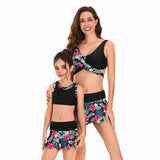 Parent-child Swimsuit, Split Skirt Bikini Set, Family Mother and Daughter Swimsuit