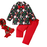 Kid Baby Boy Europe America Cute Christmas Autumn 2 Pcs Sets