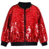 1-12T Kid Baby Boy Girl Sequins Design Dance Trend Hip Hop Coat Jacket