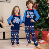 Family Matching Snowman Letters Christmas Parent-child Printed Loungewear Pajamas
