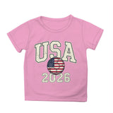 Kid Boy Girl USA Independence Day 250th Anniversary Fashion Summer T-Shirt