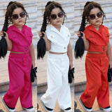 Kid Baby Girl Summer Suit Casual Fashion 2 Pcs Set