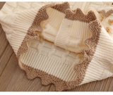 1-6T Kid Baby Girls Autumn Winter Knitted Suit 2 Pcs Set