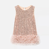 Kid Baby Girls Sequined Tank Princess Dress