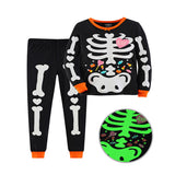 1-8T Kid Baby Boy Halloween Luminous Pajamas Suits 2 Pcs Set