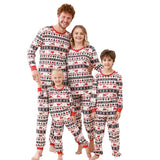 Family Matching Parent-child Loungewear Christmas Plaid Splicing Pajamas