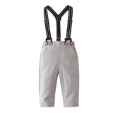 0-24M Baby Boy British Style Gentleman Spring Autumn Suit 5 Pcs Set