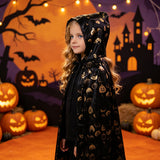Kid Adult Halloween Hooded Cape Holiday Show Up