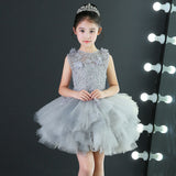 2-12T Kid Baby Girls Evening Princess Catwalk Trailing Wedding Dresses