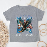 Kid Boy Girl USA Independence Day Fashion Short Sleeve T-Shirt Summer Top