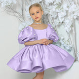 2-8T Kid Baby Girl Birthday Party Walk Show Princess Flower Wedding Dress