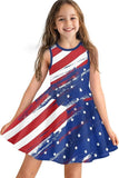 Independence Day 250th Anniversary Flag Print Girl Vest Dress