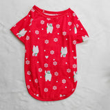 Family Matching Bear Snowflake Christmas Parent-child Printed Loungewear Pajamas
