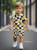 2026 New Sports Style Round Neck Short-sleeved Shorts Set Is Loose and Comfortable
