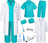 Children's Surgical Clothing Medical Clothing White Coat Children's Doctor Playing Nurse Clothing Baby
