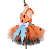 1-12T Kid Baby Girl Crazy Primal Halloween Dresses Cosplay Costume