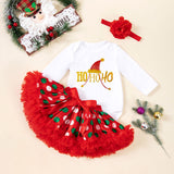 0-18M Baby Christmas Cute Long-sleeved 3 Pcs Set
