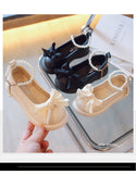 Kid Girl Princess Autumn Soft Western Air Single  Dance Shoes