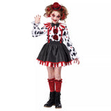 4-10T Kid Boy Girl Clow Circus Party Cosplay Costume