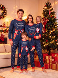 Family Matching Christmas Parent-child Loungewear Round Neck Fashion Pajamas