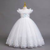 New Children's Dress Princess Dress Birthday Dress Small Host Performance