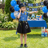 3-12Y Kid Boy Girl Police Uniform Halloween 12 Pcs Set