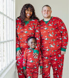 Family Matching Christmas Printed Parent-child Long-sleeved Pajamas Loungewear