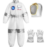 Kid Boy Girl Halloween Cosplay Costumes Astronaut Holiday Party Suits 4 Pcs Set