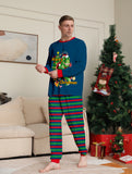 Family Matching Christmas Parent-child Dinosaur Letter Printing Loungewear Pajamas