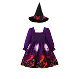 Halloween Kid Girl Pumpkin Performance Dress