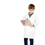 Kid Doctor White Coat Raw Laboratory Surgical Gown 3 Pcs Set