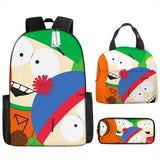 Kid Boy Student Backpacks Cartoons Around Southern Park Bags