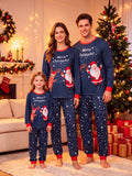 Family Matching Christmas Parent-child Loungewear Round Neck Fashion Pajamas