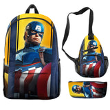 Marvel Comics Student Bag Backpack 3pc Set