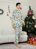 Family Matching Christmas Deer Snowman Snowflake Parent-child Printed Loungewear Pajamas